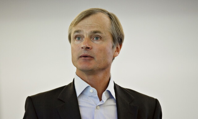Oslo 20120216.
Investor, milliardær og trader Øystein Spray Spetalen holder foredrag på FrPs finansfraksjon på Stortinget.
Foto: Anette Karlsen / NTB scanpix